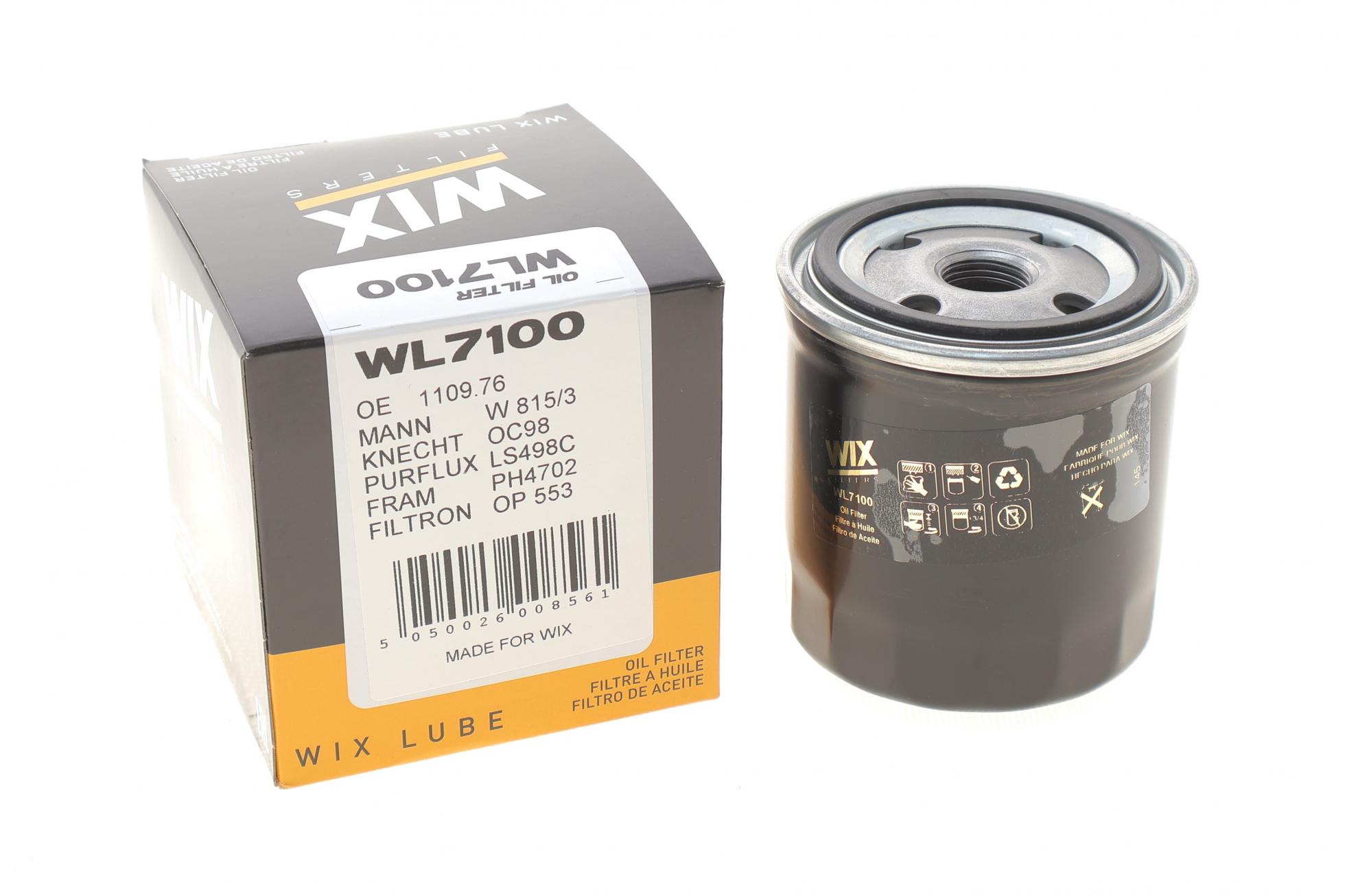 WL7100 WIX FILTERS